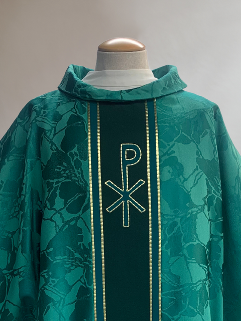 Bramante Chi Rho Green Sample Dalmatic