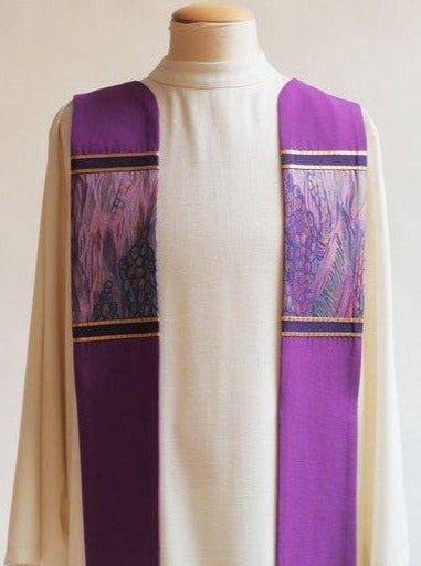 Bramante Classic Purple Monet Stole