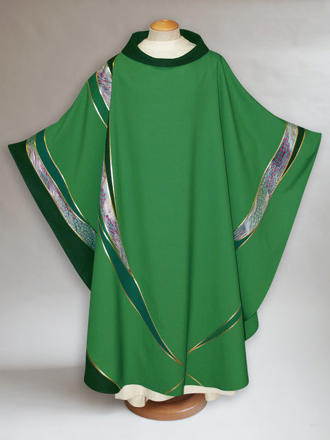 bramante Curvilinear Green Monet Chasuble