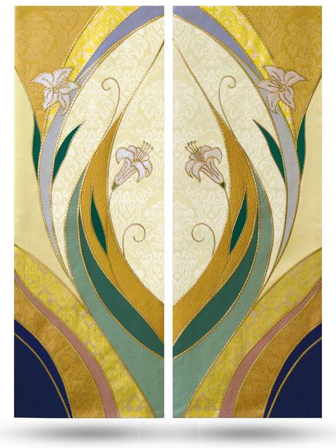 Bramante Curvilinear Lily Altar Scarves