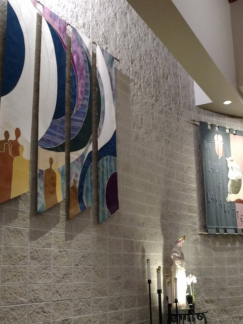 bramante Custom Curvilinear Wall Hangings