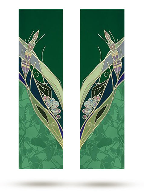 Bramante Eucharistic Green Altar Scarves (A)