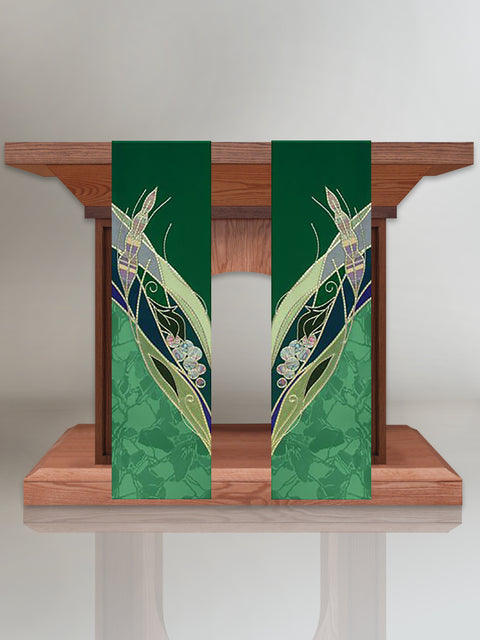 bramante Eucharistic Green Altar Scarves (A)