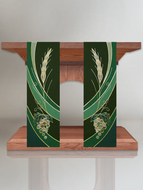 bramante Eucharistic Green Altar Scarves (B)