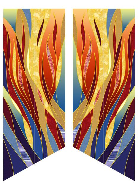 Bramante Flame & Water Pentecost Wall Hangings