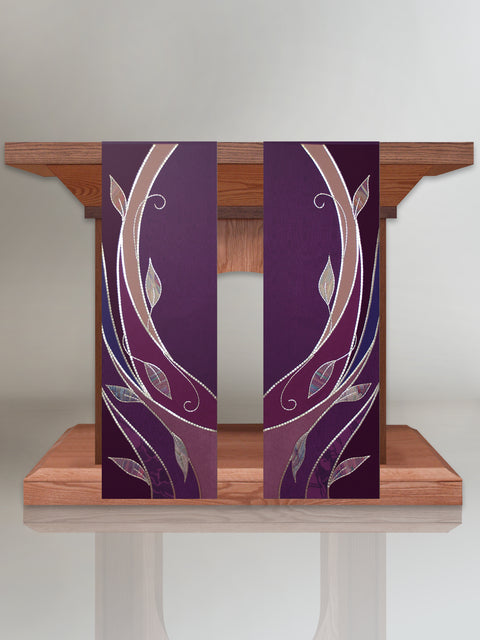 bramante Foliage Altar Scarves for Advent or Lent