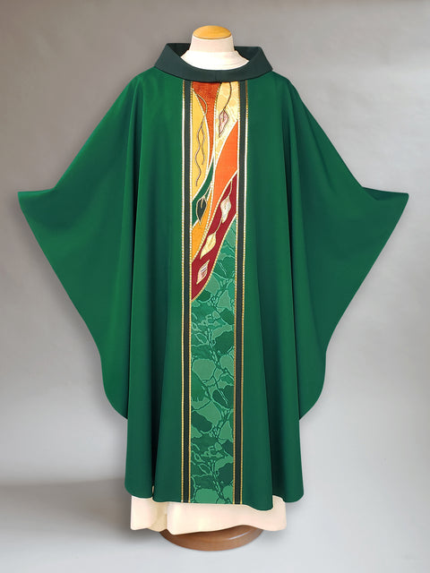 bramante Green Autumn Foliage Chasuble