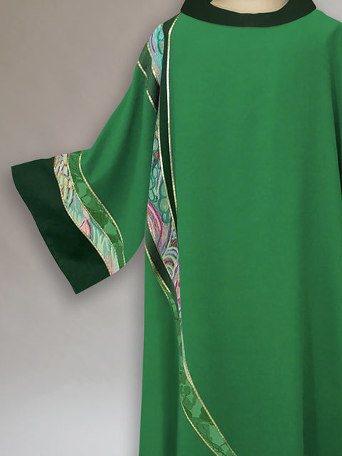 Bramante Green Curvilinear Dalmatic