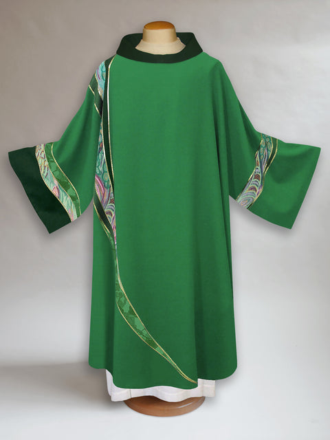 bramante Green Curvilinear Dalmatic