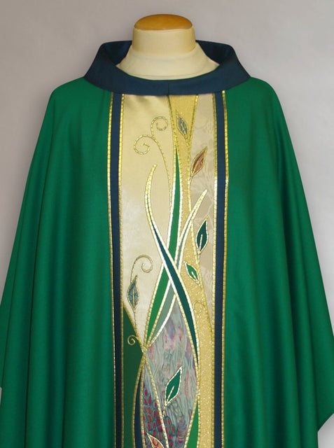 Bramante Green Foliage Chasuble