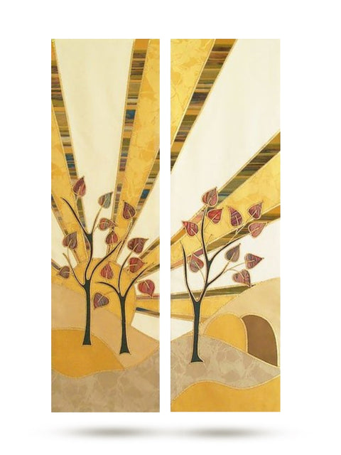 Bramante He Is Risen Easter Sample Altar Scarves