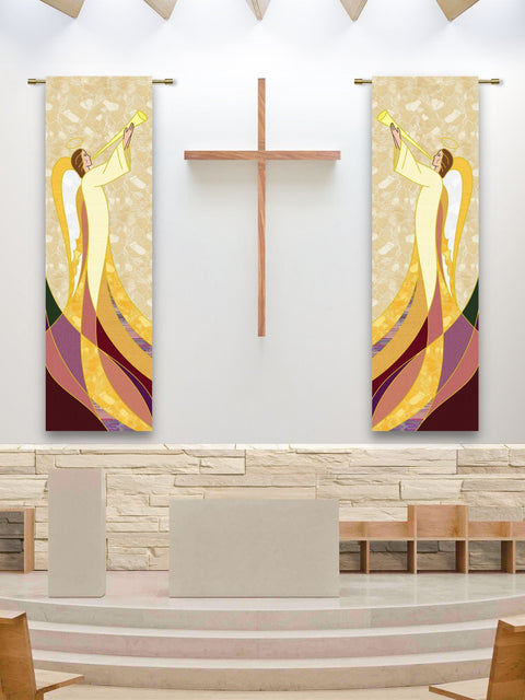 bramante Heralding Angels in Gold and Rose