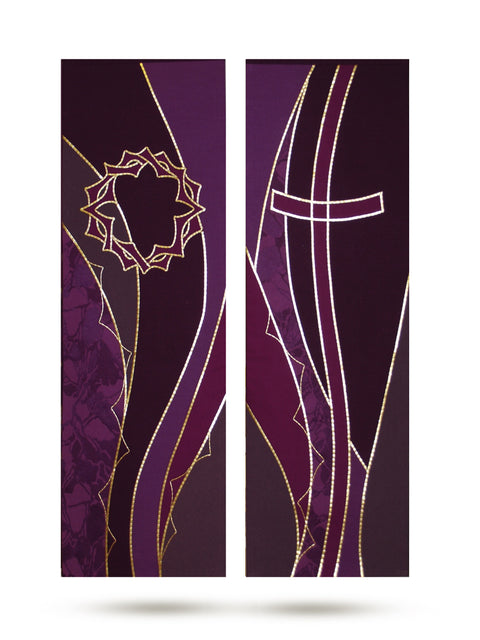 Bramante Lenten Mercy Medical Altar Scarves