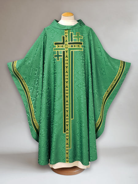 bramante Multi Cross Green Chasuble (A)
