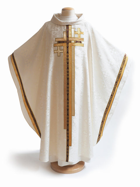 bramante Multi Cross White Sample Chasuble