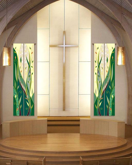 bramante Ordinary Time Foliage Printed Banners