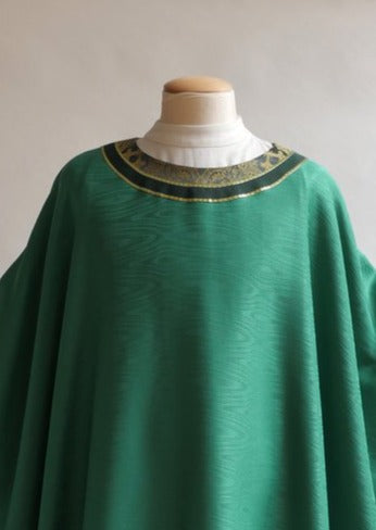 Bramante Ordinary Time Moiré Green Sample Chasuble