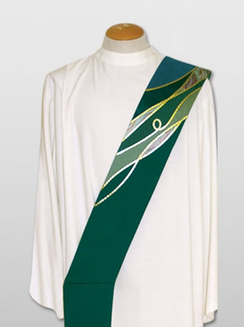 Bramante Ordinary Time Water Deacon Stole