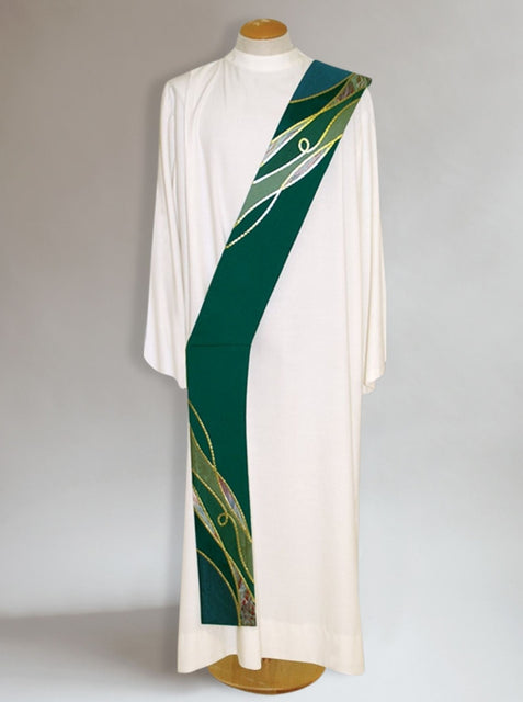 bramante Ordinary Time Water Deacon Stole