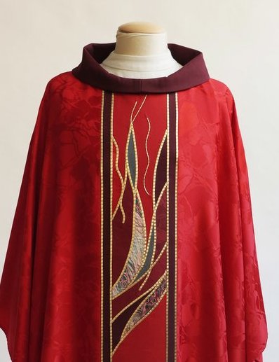 Bramante Pentecost Flame Chasuble