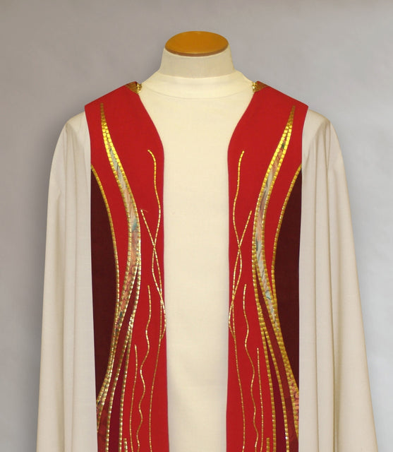 Bramante Pentecost Flame Stole (A)