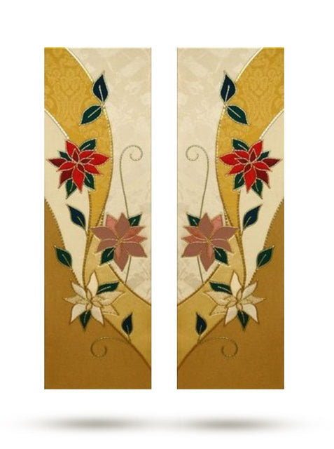 Bramante Poinsettia Christmas Altar Scarves