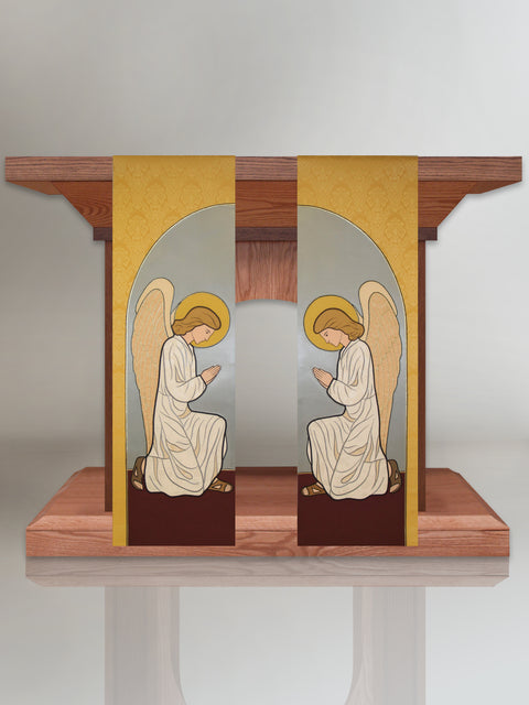 bramante Praying Angel Altar Scarves in Gold (B)