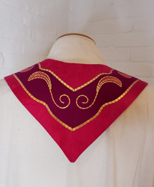 Bramante Red Art Nouveau Sample Stole