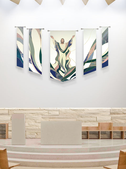 bramante Risen Christ Easter Wall Hangings