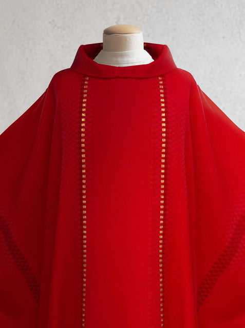 Bramante Salerno Woven Red Sample Chasuble