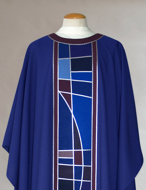 Bramante Stained Glass Advent Chasuble