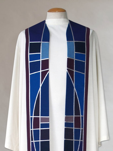 Bramante Stained Glass Advent Stole