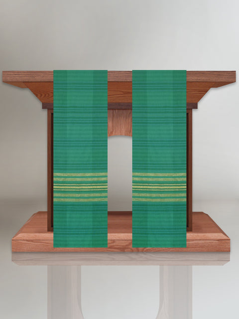 bramante Terra Woven Altar Scarves in Green