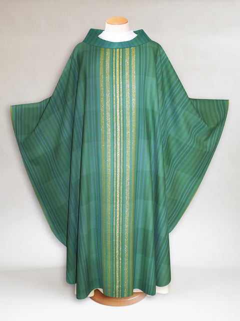 bramante Terra Woven Chasuble in Green
