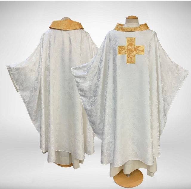 Bramante White & Gold Cross Sample Chasuble