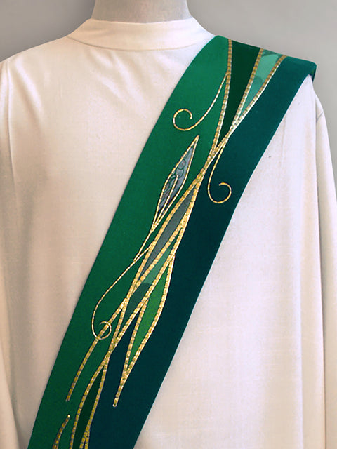 Bramante Willow Leaf Foliage Deacon Stole
