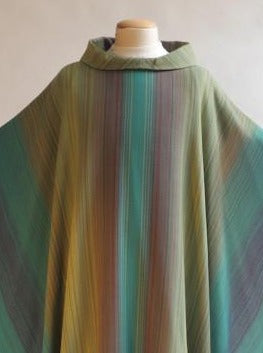 Bramante Woven Green Chasuble