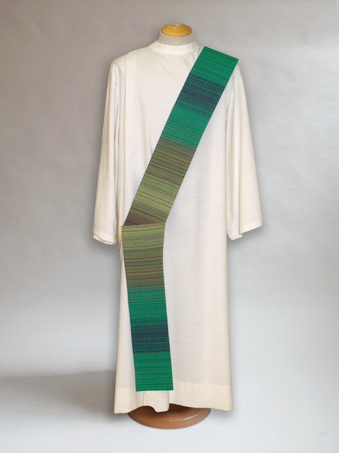 bramante Woven Green Deacon Stole