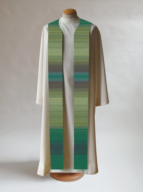 bramante Woven Green Stole