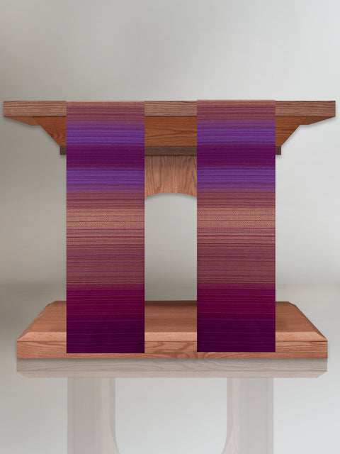 bramante Woven Purple Altar Scarves