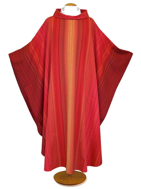 bramante Woven Red Chasuble