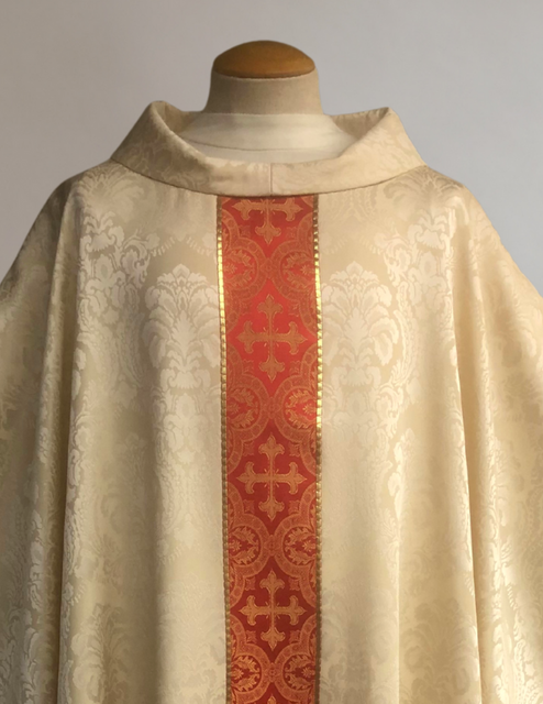 Bramante Classic Francis Sample Red Brocade Chasuble