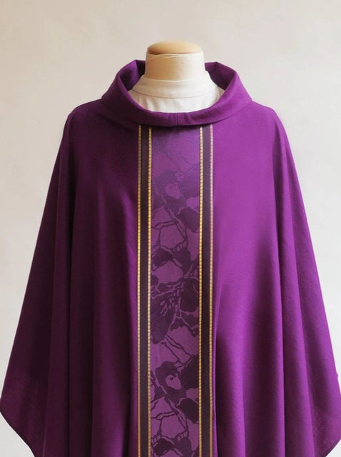 Bramante Classic Purple Sample Chasuble For Advent Or Lent