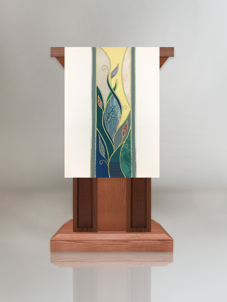 bramante Classic White & Green Foliage Lectern Hanging