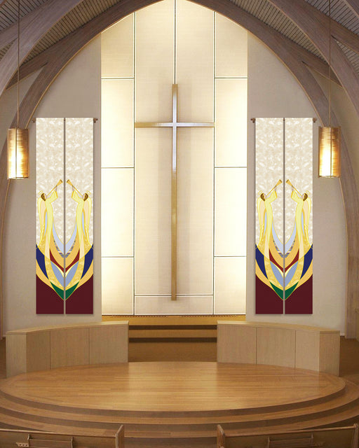 bramante Heralding Angels Christmas Printed Banners