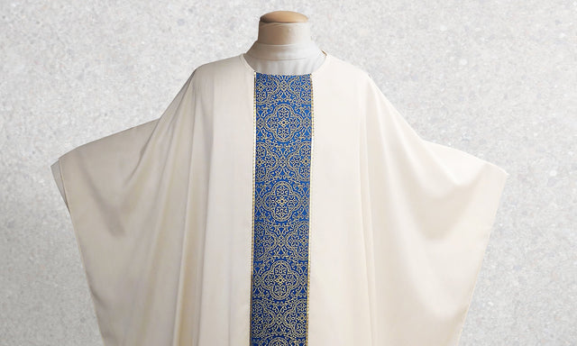 Bramante MB Classic Sample Chasuble In Brocade Blue