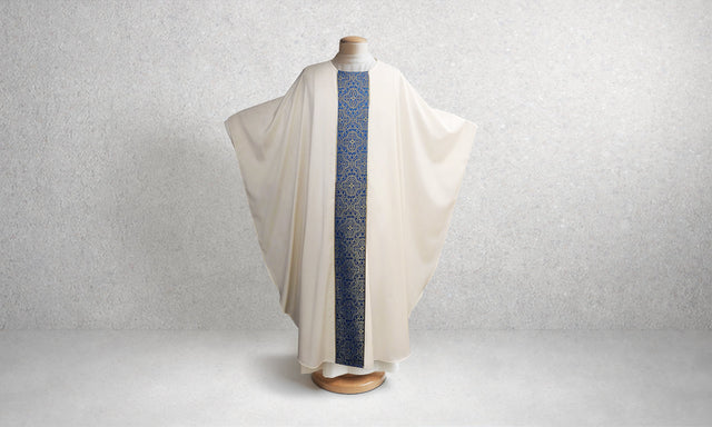 Bramante MB Classic Sample Chasuble In Brocade Blue