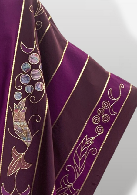 Bramante Purple Festive Eucharistic Sample Chasuble