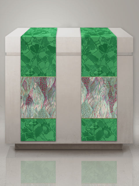 bramante The Francis Bella & Monet Green Altar Scarves