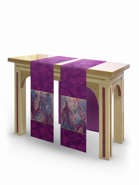 bramante The Francis Classic Bella Purple & Monet Purple Altar Scarves